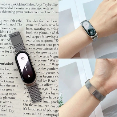 Dây đeo kim loại Milanese không gỉ cho Xiaomi Mi Band 10/9/8 NFC – bền bì 3