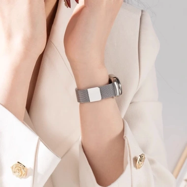 Dây đeo kim loại Milanese không gỉ cho Xiaomi Mi Band 10/9/8 NFC – bền bì 8