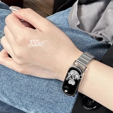 Dây đeo kim loại NFC cho Xiaomi Mi Band 9/8 Khóa một hạt nam nữ chỉ 100.000₫