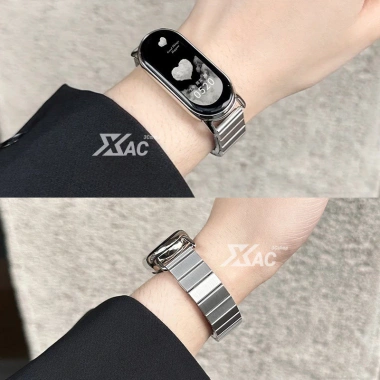 Dây đeo kim loại NFC cho Xiaomi Mi Band 9/8 Khóa một hạt nam nữ chỉ 100.000₫ 4 Dây đeo kim loại NFC cho Xiaomi Mi Band 9/8 Khóa một hạt nam nữ chỉ 100.000₫ 4