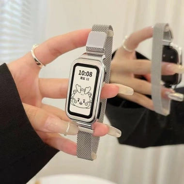 Dây đeo kim loại thép không gỉ cho Huawei Band 10 9 8 7 6 và Honor Band 6 7 Thay thế sang trọng bền bỉ 2