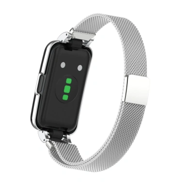 Dây đeo kim loại thép không gỉ cho Huawei Band 10 9 8 7 6 và Honor Band 6 7 Thay thế sang trọng bền bỉ 9