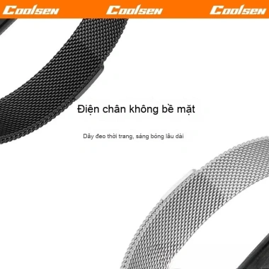 Dây đeo kim loại thép không gỉ, khóa từ tính cho Mi Band 10/9/8/7/6/5/4/3 – chỉ 135.000 VNĐ 3