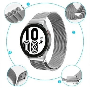 Dây đeo kim loại thép không gỉ từ tính cho đồng hồ thông minh Amazfit Bip 6/5 – 64.9k
