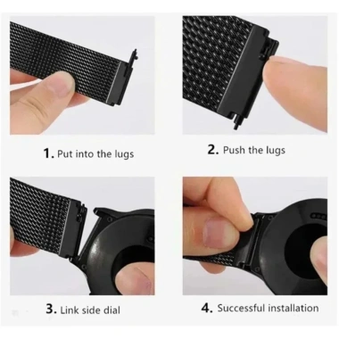 Dây đeo kim loại thép không gỉ từ tính cho đồng hồ thông minh Amazfit Bip 6/5 – 64.9k