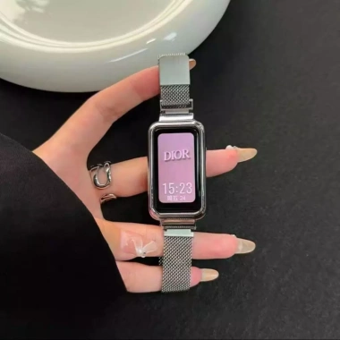 Dây đeo kim loại thép không gỉ từ tính cho Huawei Band 10/9/8/7/6 & Honor 7/6