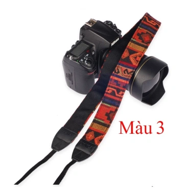 Dây đeo máy ảnh đeo cổ thời trang họa tiết thổ cẩm - Giá chỉ 72.000đ, giảm mạnh