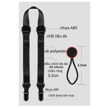 Dây đeo máy ảnh Gisergar đầu tháo lắp nhanh 3,2cm - Giá chỉ 229.600₫ 4