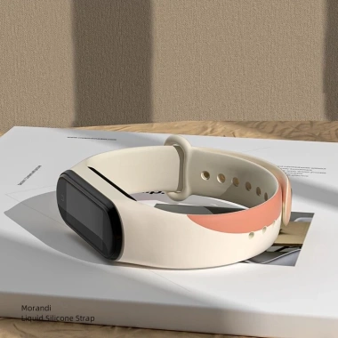 Dây Đeo Mi Band 7/6/5 Mix Màu Tương Phản Morandi - Cầu Vồng Đẹp, Cao Su Mềm, Giá 22.145₫