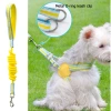 Dây đeo ngực thú cưng áo Vest, dây xích đi bộ 1,5‑22kg, PU thoáng khí, khóa kim loại, nhiều màu 6