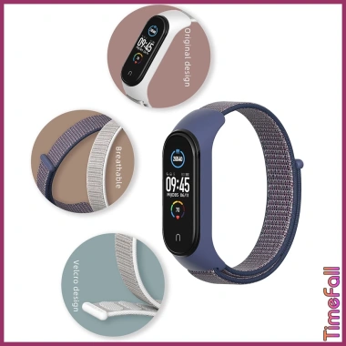Dây đeo nylon mặt silicon cho Mi Band 6 - Mi Band 5 Thay thế chính hãng MIJOBS giảm giá 29.000 VND