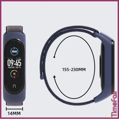 Dây đeo nylon mặt silicon cho Mi Band 6 - Mi Band 5 Thay thế chính hãng MIJOBS giảm giá 29.000 VND