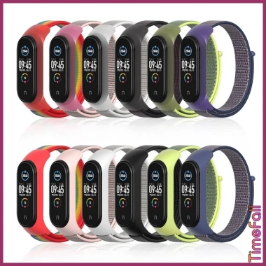 Dây đeo nylon mặt silicon cho Mi Band 6 - Mi Band 5 Thay thế chính hãng MIJOBS giảm giá 29.000 VND