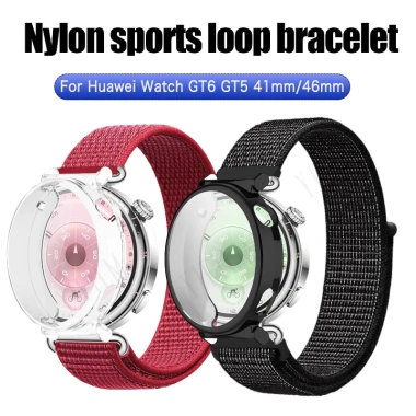 Dây đeo Nylon vỏ TPU cho Huawei Watch GT6 GT5 41mm-46mm - Thoáng khí, bền bì, giá 97.877₫