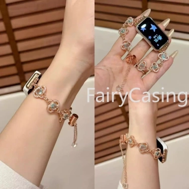 Dây đeo pha lê sang trọng, điều chỉnh được cho Huawei Band 10/9/8/7/6 & Honor 9/7/6 - Đồ trang sức nữ