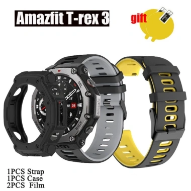 Dây đeo, Phim TPU, Vỏ mềm bảo vệ khung cho Amazfit T-rex 3 - Ốp lưng phụ kiện
