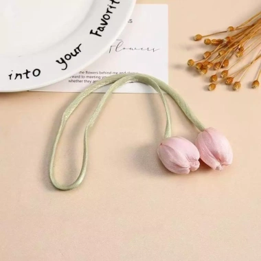 Dây đeo rèm hoa Tulip YITAQI - Điều chỉnh thời trang, khóa rèm đẹp cho phòng khách