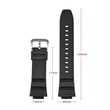 Dây đeo silicon Casio MCW-100H/110H/W-S220/HDD-S100/WV-200/AE-2.000/2.100 - Siêu bền, giá ưu đãi 72.582 VND