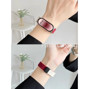 Dây đeo silicon cho Xiaomi Mi Band 10/9/8 Vòng đeo tay khóa từ tính thay thế thời trang, chỉ 91.300₫ 2