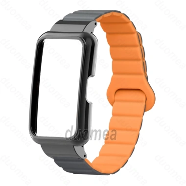 Dây đeo silicon khung kim loại từ tính cho Huawei Band 10/9/8/7/6 & Honor Band 9/7/6 - Giá 158.389 VND