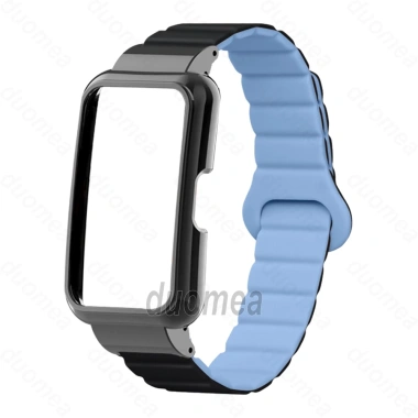 Dây đeo silicon khung kim loại từ tính cho Huawei Band 10/9/8/7/6 & Honor Band 9/7/6 - Giá 158.389 VND