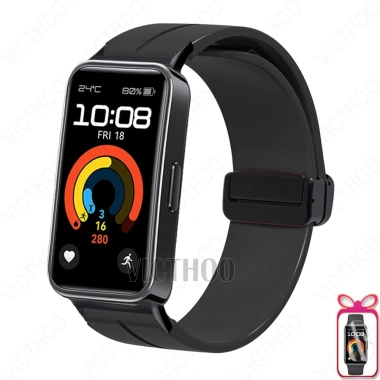 Dây đeo silicon thay khóa vòng tay Huawei Band 10‑9‑8‑7‑6 & Honor Band 7‑6, chỉ 127.050₫ 10