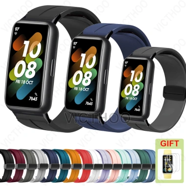 Dây đeo silicon thể thao cho Huawei Band 10‑9‑8‑7‑6 & Honor Band 7‑6 - Giá ưu đãi 130.727đ