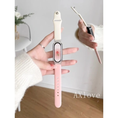Dây đeo silicon thể thao + vỏ trong suốt cho Mi Band 10/9/8 - Thay thế cho Mi Band 7‑3, giá chỉ 60.500₫