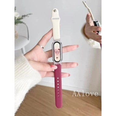 Dây đeo silicon thể thao + vỏ trong suốt cho Mi Band 10/9/8 - Thay thế cho Mi Band 7‑3, giá chỉ 60.500₫