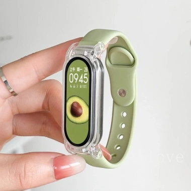 Dây đeo silicon thể thao + vỏ trong suốt cho Mi Band 10/9/8 - Thay thế cho Mi Band 7‑3, giá chỉ 60.500₫