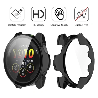 Dây đeo silicon và vỏ bảo vệ màn hình cho Garmin Forerunner 165 265 - Thoải mái, chống nước