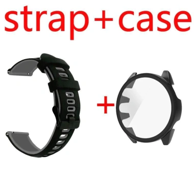 Dây đeo silicon và vỏ bảo vệ màn hình cho Garmin Forerunner 165 265 - Thoải mái, chống nước