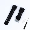Dây đeo silicone cao su YIFILM 16mm đen - Thay thế chống nước cho Casio G‑Shock GA110, GA100, GX56 10