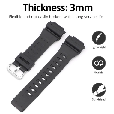 Dây đeo Silicone Casio AQ-S810 AEQ-110 MCW-200H YIFILM - Giá ưu đãi 83.340 VND 5