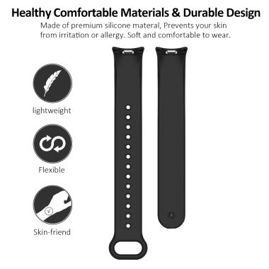 Dây đeo silicone NFC cho Xiaomi Mi Band 8/9/10 - Thể thao, chống nước, mềm mại, giá chỉ 44.220₫