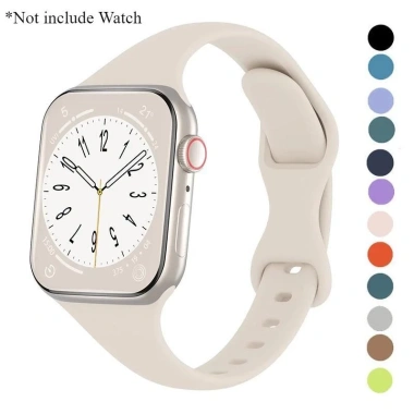 Dây đeo silicone siêu mỏng cho Apple Watch 49-45mm, 40-44mm - Giá chỉ 30.658 VND