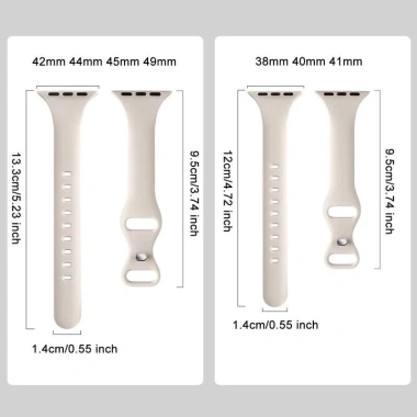 Dây đeo silicone siêu mỏng cho Apple Watch 49-45mm, 40-44mm - Giá chỉ 30.658 VND