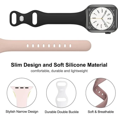 Dây đeo silicone siêu mỏng cho Apple Watch 49-45mm, 40-44mm - Giá chỉ 30.658 VND