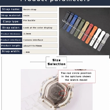 Dây Đeo Silicone YIFILM Casio G‑Shock GBD‑800/GBA‑800/GMA‑B800 – Bền, Thoáng, Rẻ