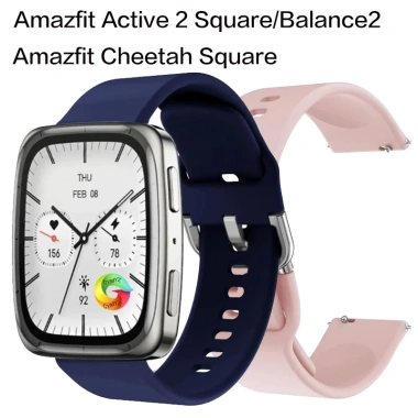 Dây đeo tay silicon nữ cho Amazfit Active 2 vuông mềm mại thể thao giảm giá 50.999 VND