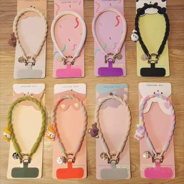 Dây đeo tay silicone dễ thương: chống trượt, chống rơi, dây ngắn treo điện thoại, giá ưu đãi 56.800₫