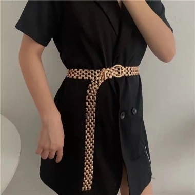 Dây đeo thắt lưng nữ phong cách punk hip‑hop kim loại vàng bạc sang trọng, sành điệu, thanh lịch 5 Dây đeo thắt lưng nữ phong cách punk hip‑hop kim loại vàng bạc sang trọng, sành điệu, thanh lịch 5