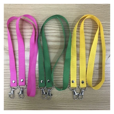 Dây đeo thẻ lụa 1cm móc xoay 360 - Bảng tên chuyên nghiệp, giảm còn 12.000đ