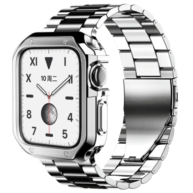 Dây Đeo Thép Không Gỉ 2 trong 1 cho Apple Watch, Tương thích 44-49mm, Giá 99.000đ
