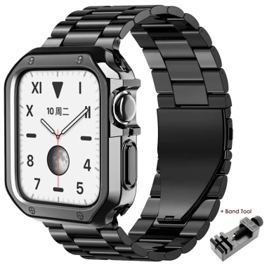 Dây Đeo Thép Không Gỉ 2 trong 1 cho Apple Watch, Tương thích 44-49mm, Giá 99.000đ