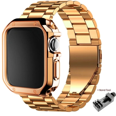 Dây Đeo Thép Không Gỉ 2 trong 1 cho Apple Watch, Tương thích 44-49mm, Giá 99.000đ
