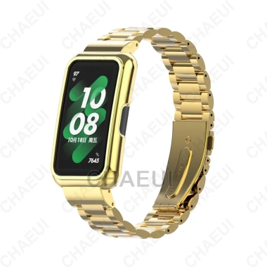 Dây đeo thép không gỉ cho Huawei Band 10-9-8-7-6 & Honor Band 7-6 - Vòng kim loại sang trọng