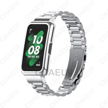 Dây đeo thép không gỉ cho Huawei Band 10-9-8-7-6 & Honor Band 7-6 - Vòng kim loại sang trọng