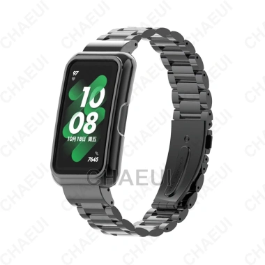 Dây đeo thép không gỉ cho Huawei Band 10-9-8-7-6 & Honor Band 7-6 - Vòng kim loại sang trọng