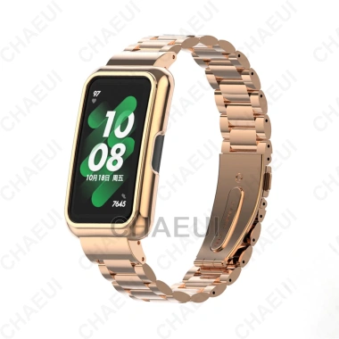 Dây đeo thép không gỉ cho Huawei Band 10-9-8-7-6 & Honor Band 7-6 - Vòng kim loại sang trọng